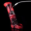 5.58in 7.17in Silicone Horse Cock Sleeve Vibrating Hollow Waterproof Dildo