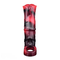 5.58in 7.17in Silicone Horse Cock Sleeve Vibrating Hollow Waterproof Dildo