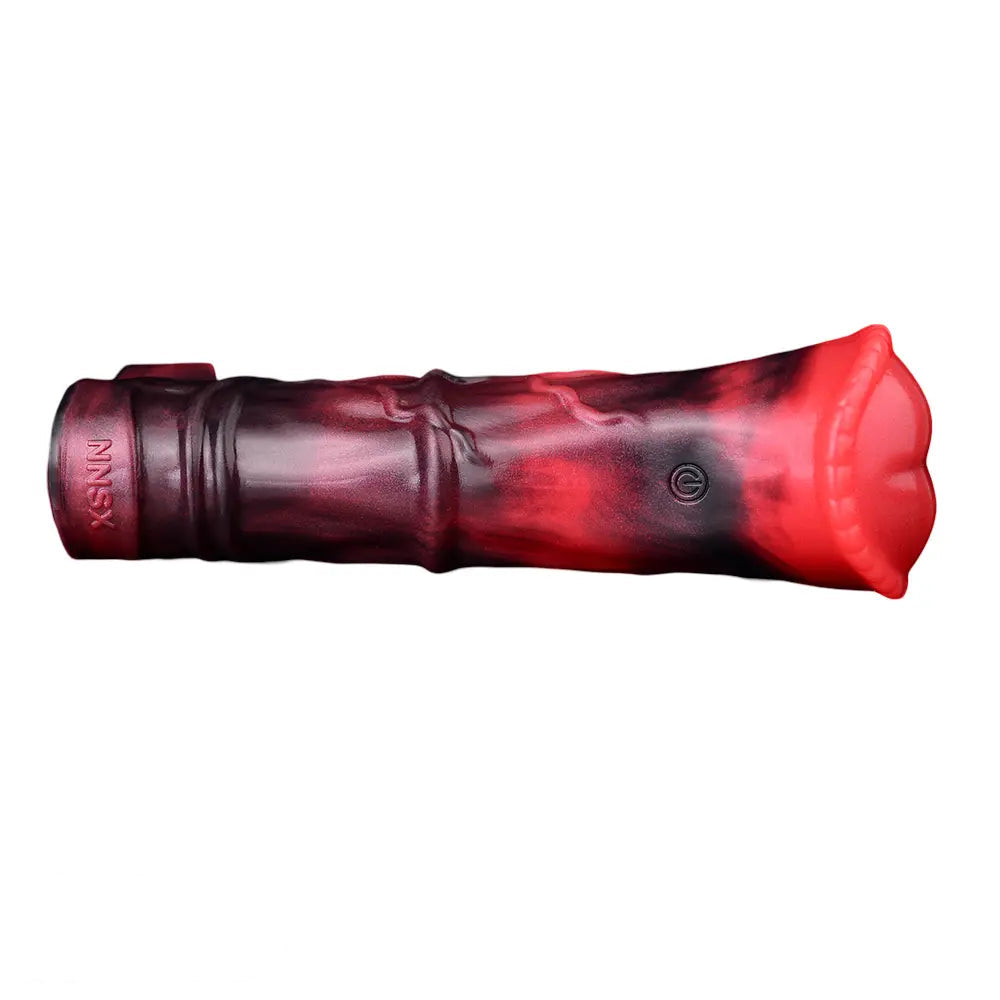 5.58in 7.17in Silicone Horse Cock Sleeve Vibrating Hollow Waterproof Dildo