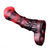 5.58in 7.17in Silicone Horse Cock Sleeve Vibrating Hollow Waterproof Dildo