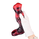 5.58in 7.17in Silicone Horse Cock Sleeve Vibrating Hollow Waterproof Dildo