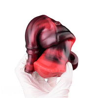5.58in 7.17in Silicone Horse Cock Sleeve Vibrating Hollow Waterproof Dildo