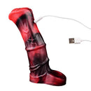 5.58in 7.17in Silicone Horse Cock Sleeve Vibrating Hollow Waterproof Dildo