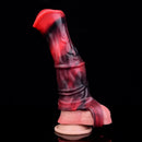 5.58in 7.17in Silicone Horse Cock Sleeve Vibrating Hollow Waterproof Dildo