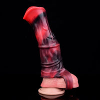5.58in 7.17in Silicone Horse Cock Sleeve Vibrating Hollow Waterproof Dildo