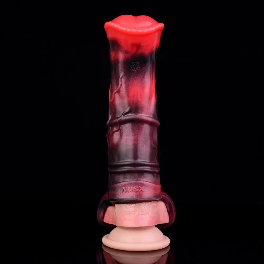 5.58in 7.17in Silicone Horse Cock Sleeve Vibrating Hollow Waterproof Dildo