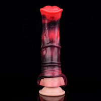 5.58in 7.17in Silicone Horse Cock Sleeve Vibrating Hollow Waterproof Dildo