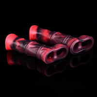 5.58in 7.17in Silicone Horse Cock Sleeve Vibrating Hollow Waterproof Dildo