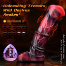 5.58in 7.17in Silicone Horse Cock Sleeve Vibrating Hollow Waterproof Dildo