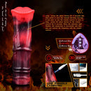 5.58in 7.17in Silicone Horse Cock Sleeve Vibrating Hollow Waterproof Dildo