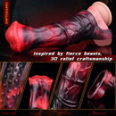 5.58in 7.17in Silicone Horse Cock Sleeve Vibrating Hollow Waterproof Dildo