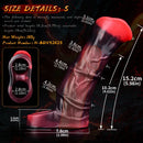 5.58in 7.17in Silicone Horse Cock Sleeve Vibrating Hollow Waterproof Dildo