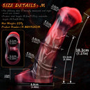 5.58in 7.17in Silicone Horse Cock Sleeve Vibrating Hollow Waterproof Dildo
