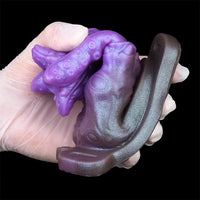 5.59in Dragon Beast Creature Odd Silicone Flexible Fantasy Hollow Dildo Sleeve