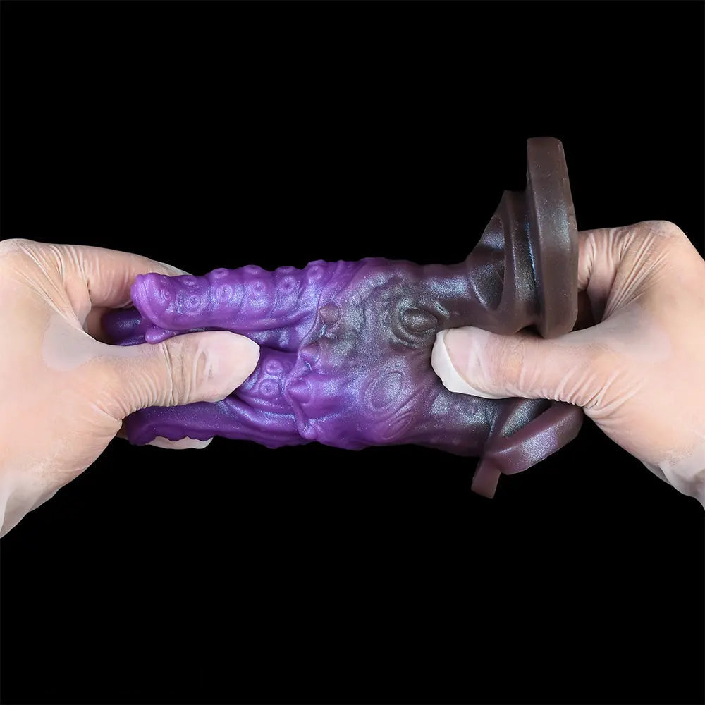 5.59in Dragon Beast Creature Odd Silicone Flexible Fantasy Hollow Dildo Sleeve