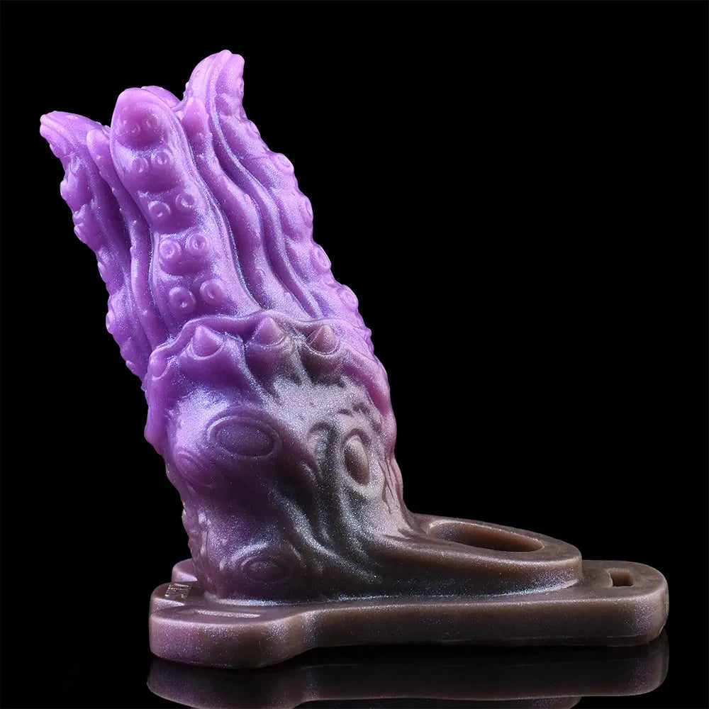 5.59in Dragon Beast Creature Odd Silicone Flexible Fantasy Hollow Dildo Sleeve