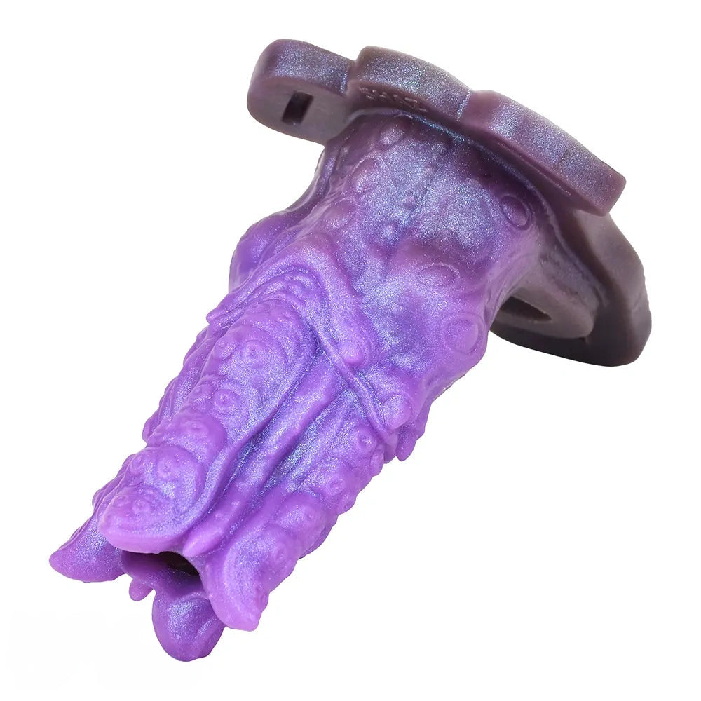 5.59in Dragon Beast Creature Odd Silicone Flexible Fantasy Hollow Dildo Sleeve