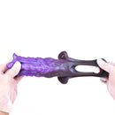 5.59in Dragon Beast Creature Odd Silicone Flexible Fantasy Hollow Dildo Sleeve