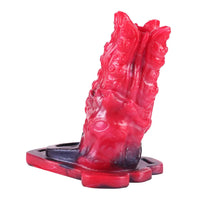 5.59in Hollow Dildo Built-in keel Vibration Remote Strapon Odd Cock Sleeve