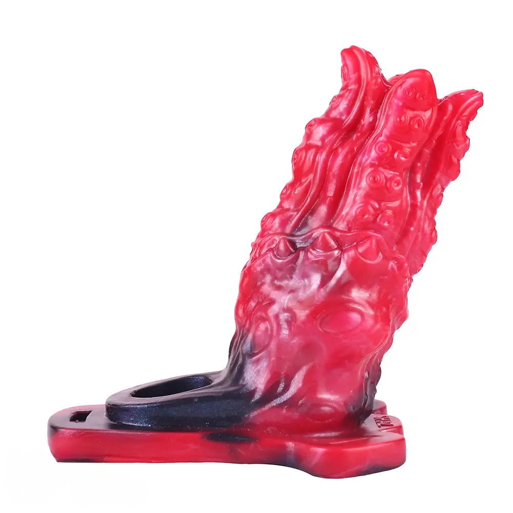 5.59in Hollow Dildo Built-in keel Vibration Remote Strapon Odd Cock Sleeve