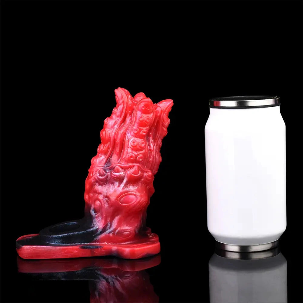 5.59in Hollow Dildo Built-in keel Vibration Remote Strapon Odd Cock Sleeve