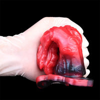 5.59in Hollow Dildo Built-in keel Vibration Remote Strapon Odd Cock Sleeve