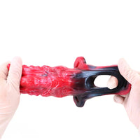 5.59in Hollow Dildo Built-in keel Vibration Remote Strapon Odd Cock Sleeve