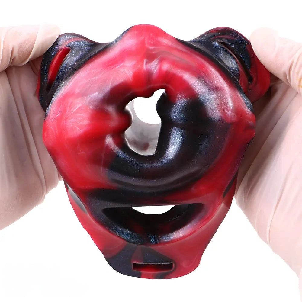5.59in Hollow Dildo Built-in keel Vibration Remote Strapon Odd Cock Sleeve