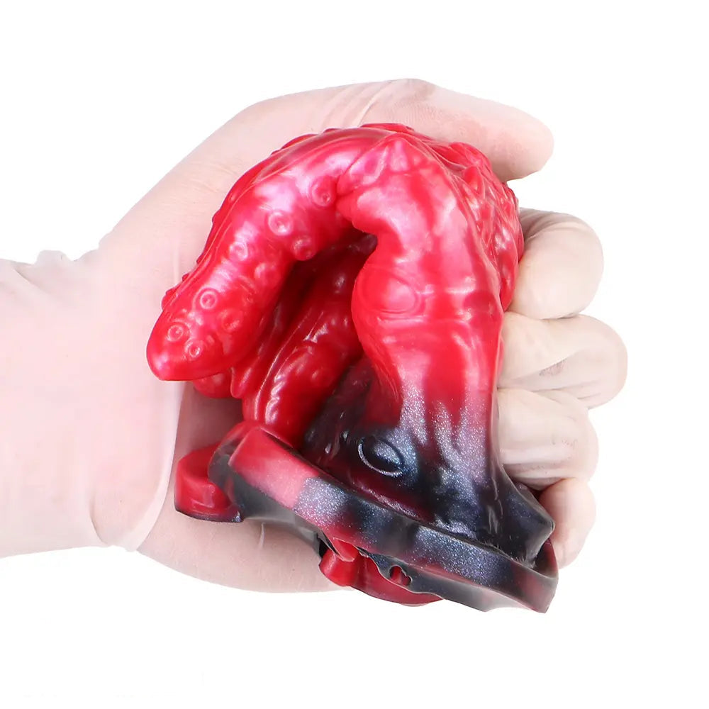 5.59in Hollow Dildo Built-in keel Vibration Remote Strapon Odd Cock Sleeve