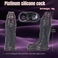 5.59in Realistic Dildo Penis Sleeve Cock Ring For Deep Stimulation G-Spot