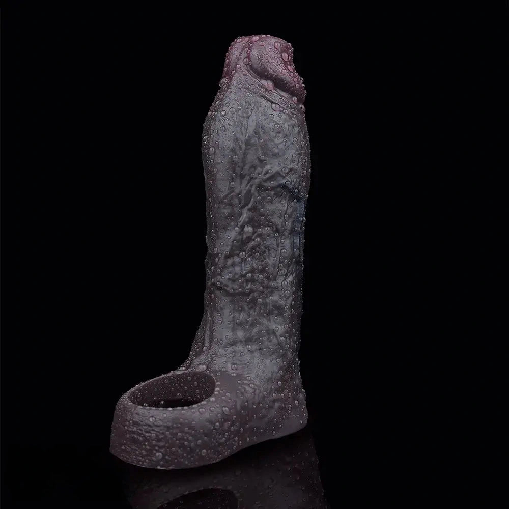 5.59in Realistic Dildo Penis Sleeve Cock Ring For Deep Stimulation G-Spot
