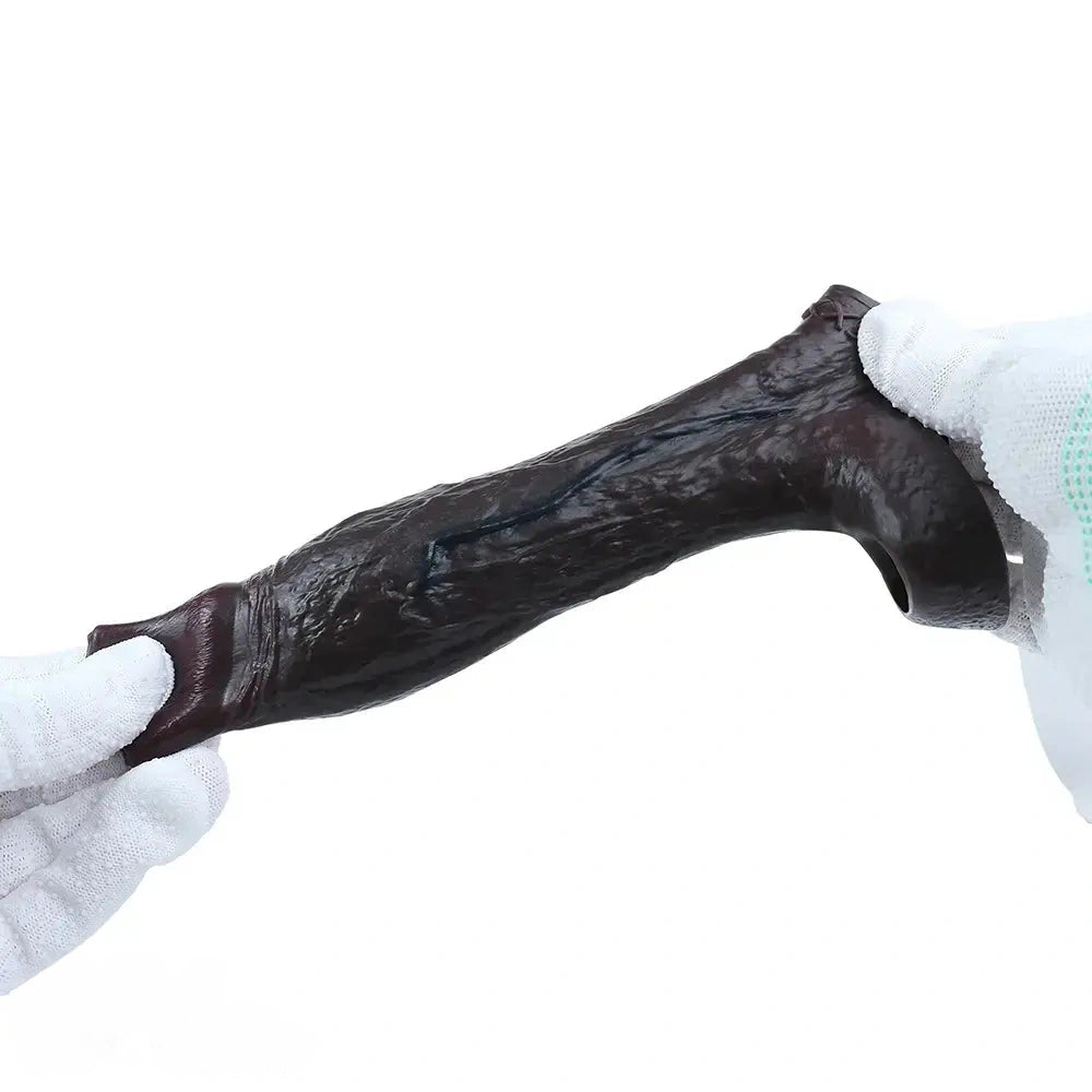 5.59in Realistic Dildo Penis Sleeve Cock Ring For Deep Stimulation G-Spot