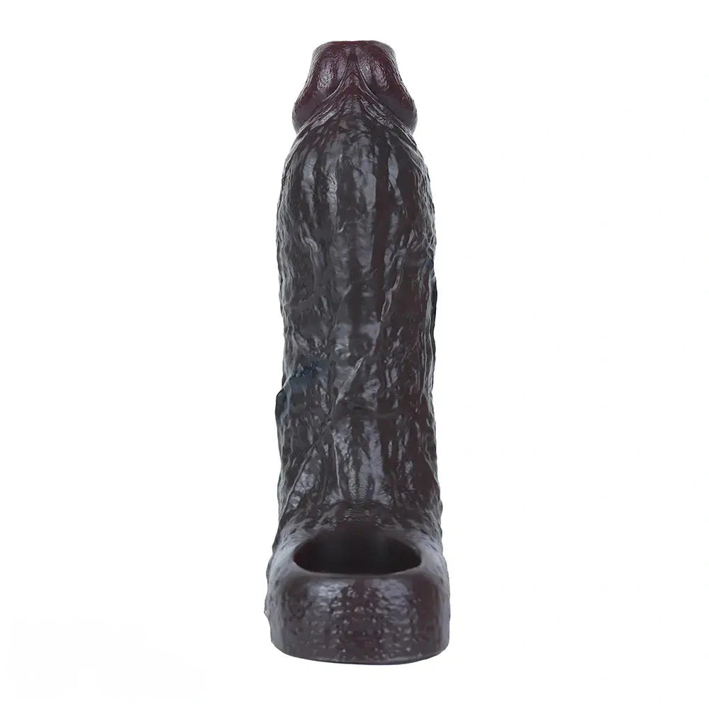 5.59in Realistic Dildo Penis Sleeve Cock Ring For Deep Stimulation G-Spot