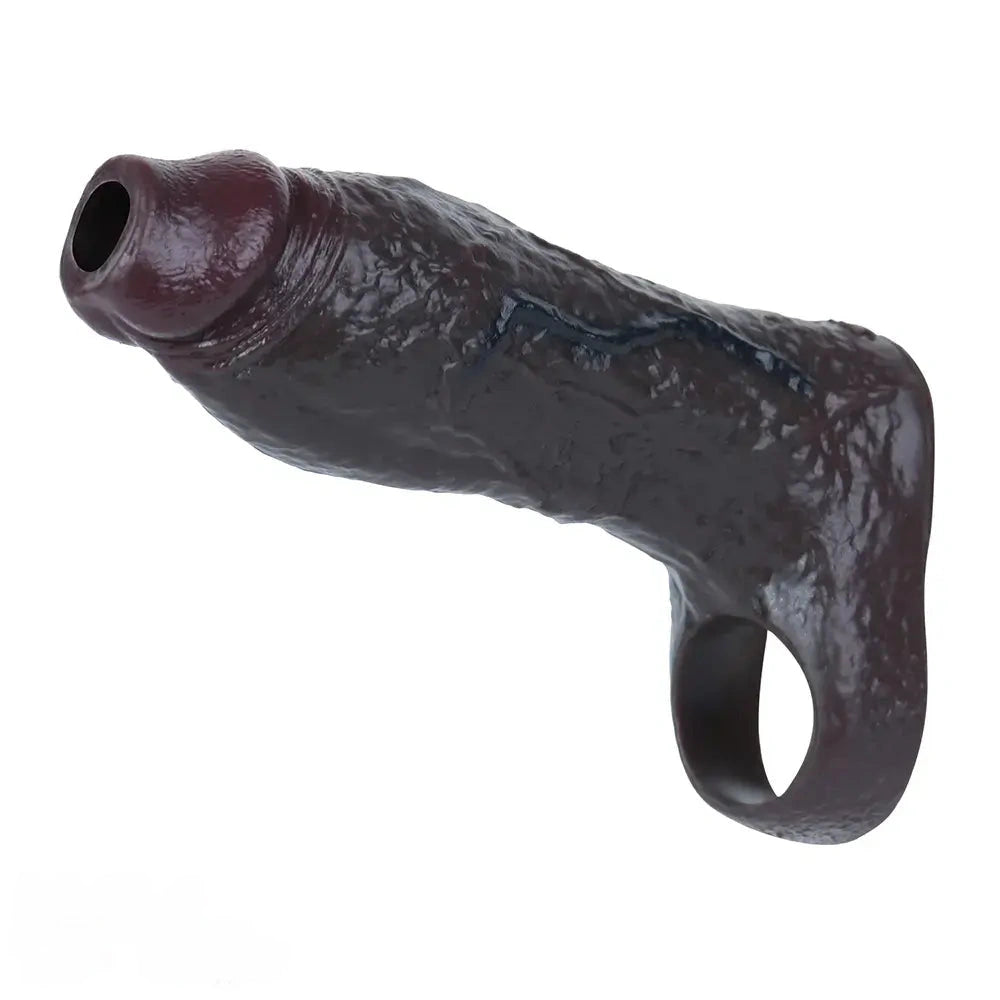5.59in Realistic Dildo Penis Sleeve Cock Ring For Deep Stimulation G-Spot