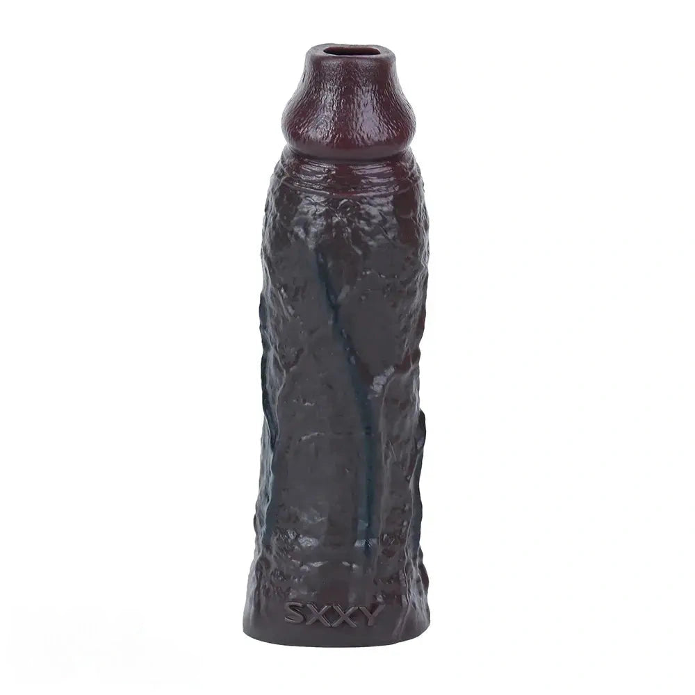 5.59in Realistic Dildo Penis Sleeve Cock Ring For Deep Stimulation G-Spot