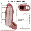 5.5in 6.3in 6.57in 6.6in 6.7in Silicone Penis Dildo Sleeve With Cock Ring