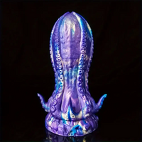 5.5in 6.3in 8.26in 9.64in Gourd Egg Starry Sky Silicone Octopus Dildo