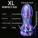 5.5in 6.3in 8.26in 9.64in Gourd Egg Starry Sky Silicone Octopus Dildo