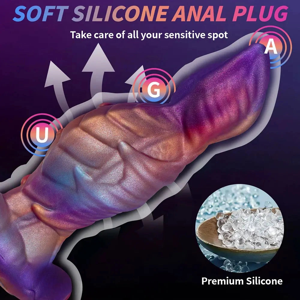 5.5in 6.49in 7.48in Monster Wearable Anal Dildo For G-Spot Stimulation