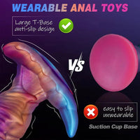 5.5in 6.49in 7.48in Monster Wearable Anal Dildo For G-Spot Stimulation
