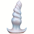 5.5in 6.69in 7.87in Pearlescent Dream Silicone Anal Plug Dildo with Anchor