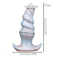 5.5in 6.69in 7.87in Pearlescent Dream Silicone Anal Plug Dildo with Anchor