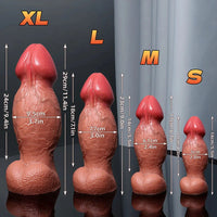 5.5in 6.7in 9in 11.4in Silicone Soft Lifelike Fantasy Dildo Adult Penis Sex Toy