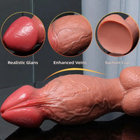 5.5in 6.7in 9in 11.4in Silicone Soft Lifelike Fantasy Dildo Adult Penis Sex Toy