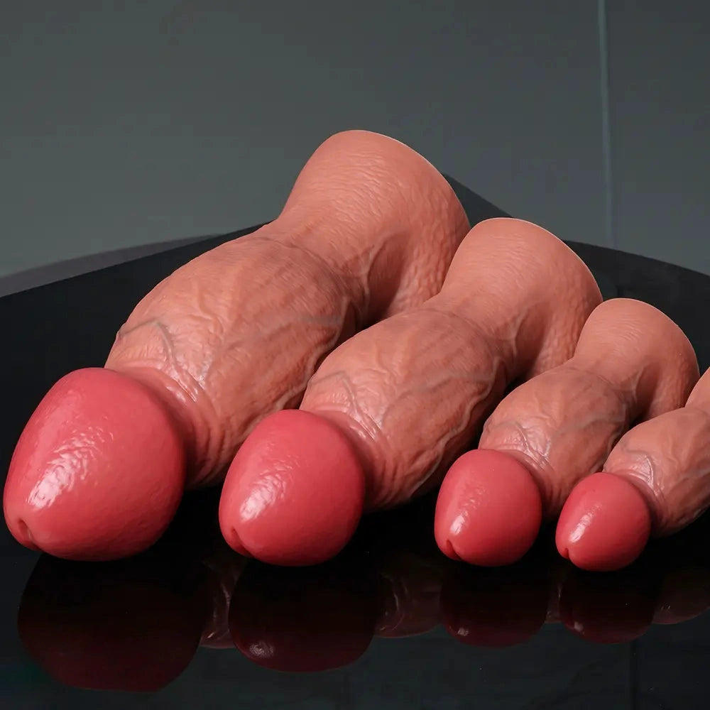 5.5in 6.7in 9in 11.4in Silicone Soft Lifelike Fantasy Dildo Adult Penis Sex Toy