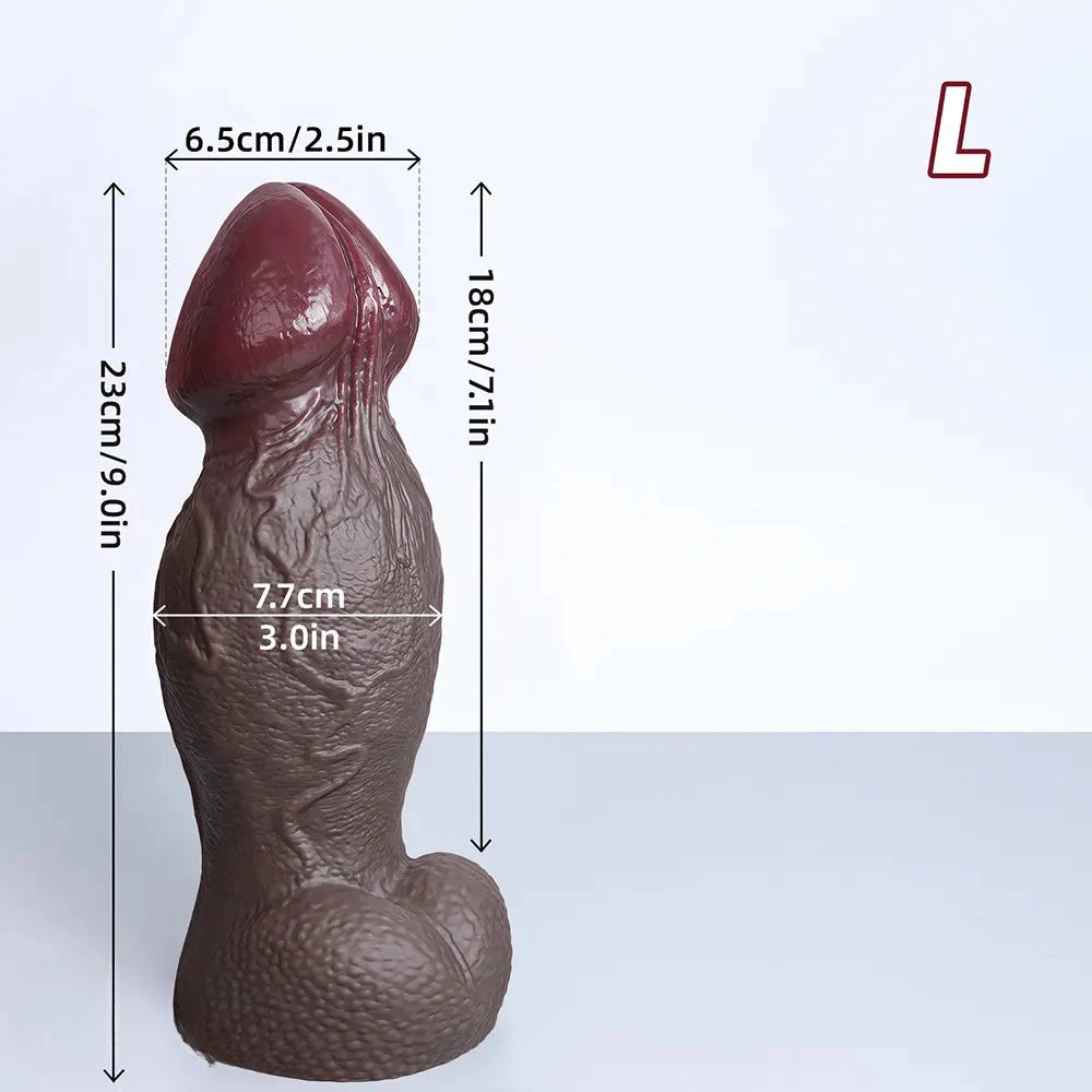 5.5in 6.7in 9in 11.4in Silicone Soft Lifelike Fantasy Dildo Adult Penis Sex Toy