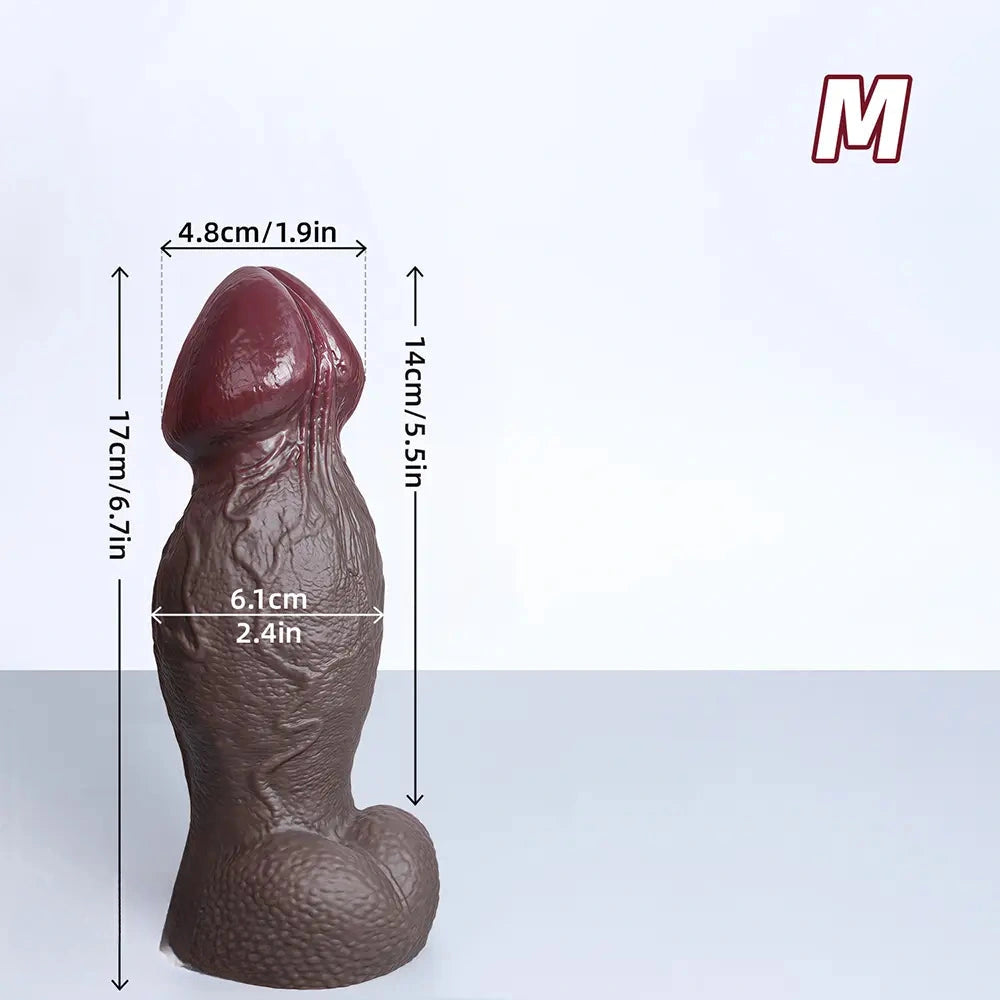 5.5in 6.7in 9in 11.4in Silicone Soft Lifelike Fantasy Dildo Adult Penis Sex Toy