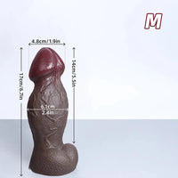 5.5in 6.7in 9in 11.4in Silicone Soft Lifelike Fantasy Dildo Adult Penis Sex Toy