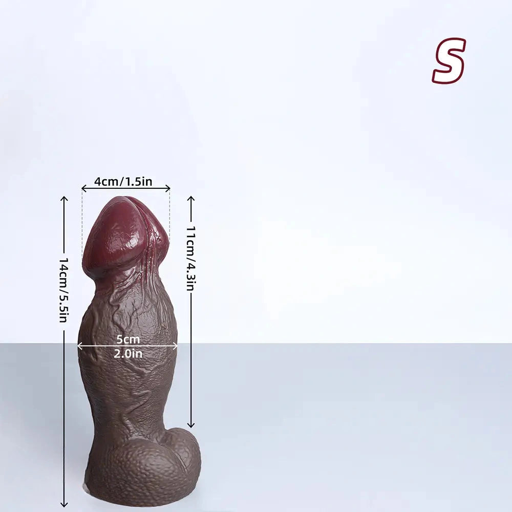 5.5in 6.7in 9in 11.4in Silicone Soft Lifelike Fantasy Dildo Adult Penis Sex Toy