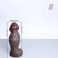 5.5in 6.7in 9in 11.4in Silicone Soft Lifelike Fantasy Dildo Adult Penis Sex Toy